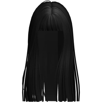 Straight Long Goth Emo Hair in Black