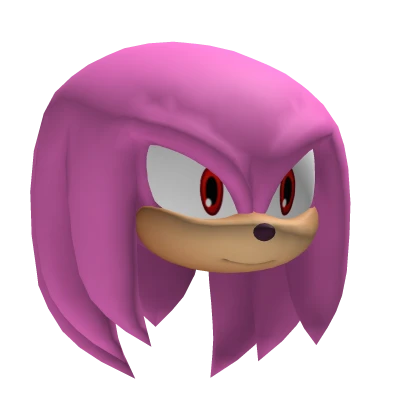 🌟 Super Knuckle the Hedgehog Pink Sonic Head