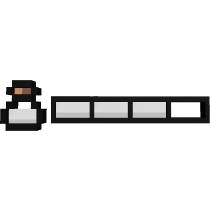 White 8-Bit XP Bar Y2K