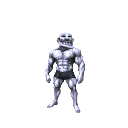 Troll Face Buff Muscles