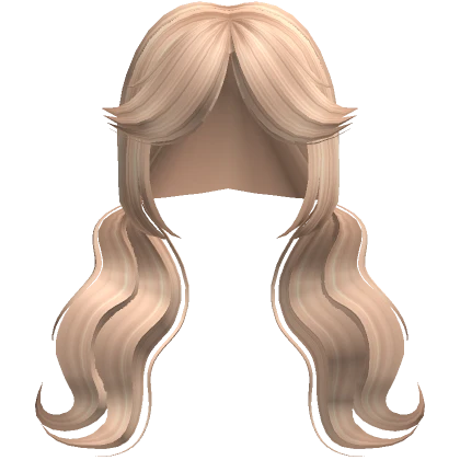 Cute Cottage Core Wave Pigtails ( Blonde )