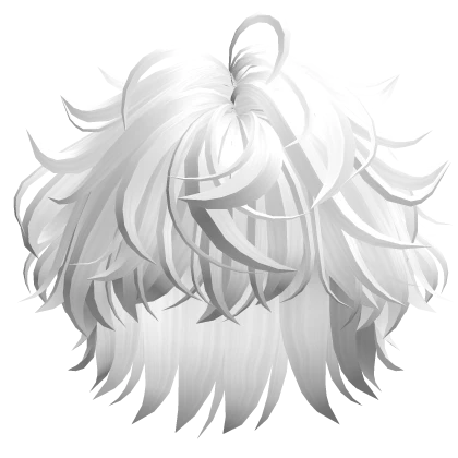 Emo Fluffy White Hair