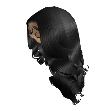 Curled Middle Part [Black]