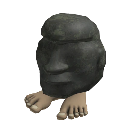 Maoi Head Emoji Costume with Feet