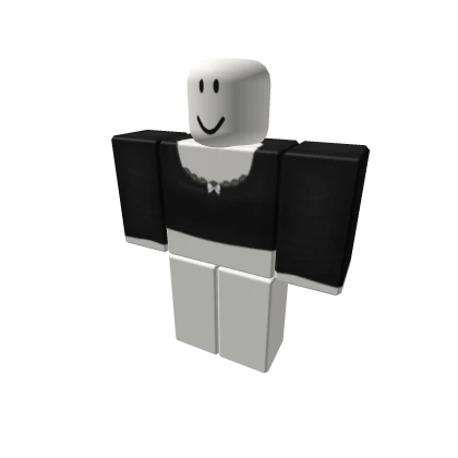 black y2k longsleeve w white bow