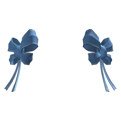 Adorable Blue Double Bows