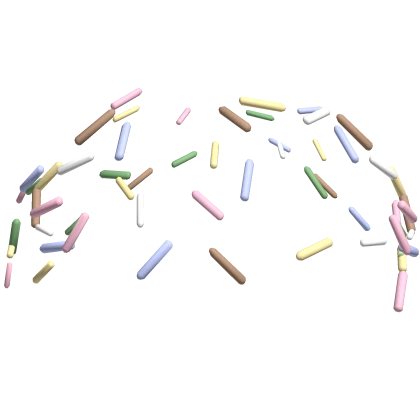 kawaii head pastel sprinkles