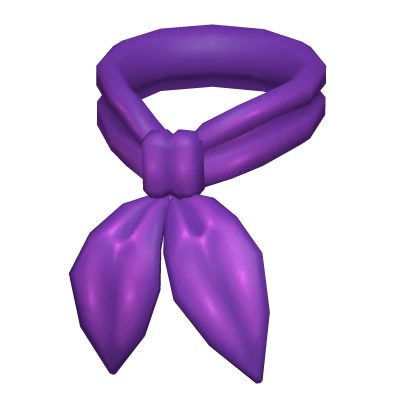 Purple 70s Neck Scarf