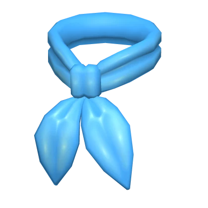 Blue 70s Neck Scarf