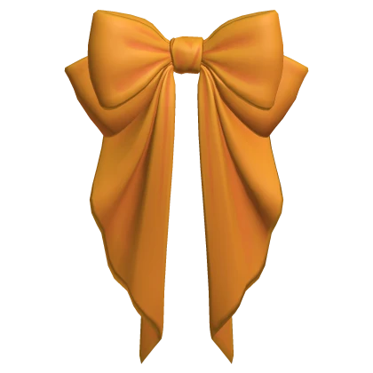 Big Hair Bow Orange Basic Cute Ribbon Head Cutesy