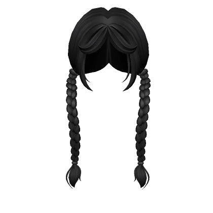 Wednesday Long Braids Nevermore Wispy (Black)