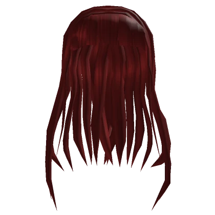 Red Anime Hair Bangs