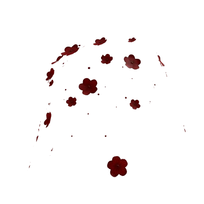 Cute hair flowers in red