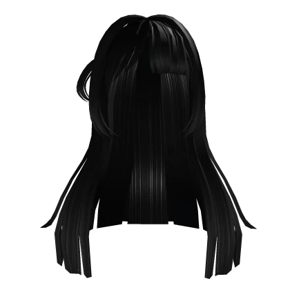 cute gothic dollcore anime pigtail hair black