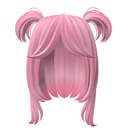 Pink pigtails Anime hair