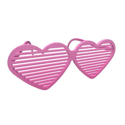 Oversized Heart Valentines Shutter Shades (PINK)