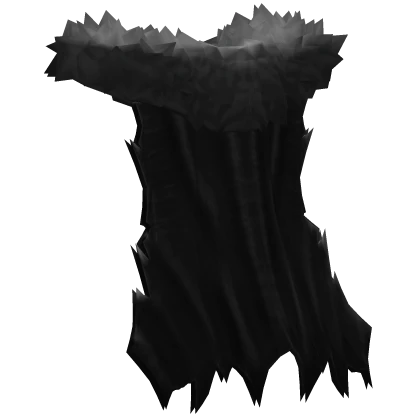 Black Ripped King Cape