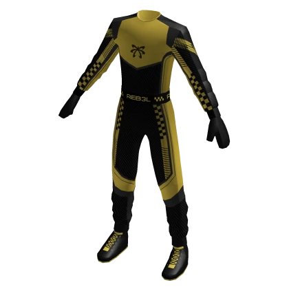 ✅ Gold REB3L Racer outfit