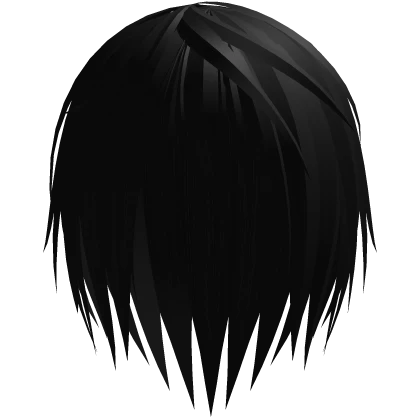 Punk Vkei Messy Emo Hair, dark.