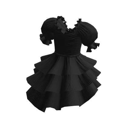 Black Cute Mini Dress