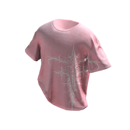 Pink y2k Tucked Sigil Tee
