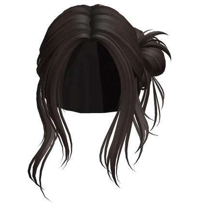 Tropical Summer Messy Bun Hair (Dark Brown 2)