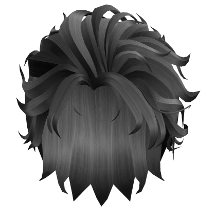 Messy Samurai Hair (Grey)