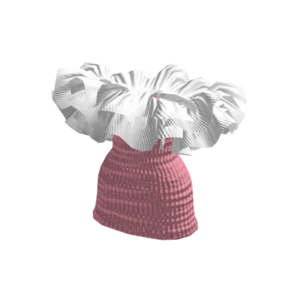 White Ruff Pink Mini Dress Y2K