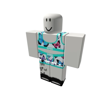 PSD Butterfly Blue baddie Set piercing tattoo