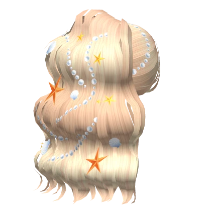 Summer silky blonde beach waves mermaid hair 🌊