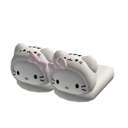 ☆ Cute Pink Kawaii Pusheen Hello Kitty slippers
