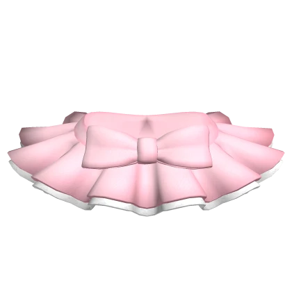 [Blush Fashion] Pink Frill Skirt with Ribbon