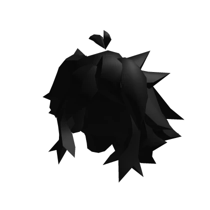 Blocky Short Black Hair