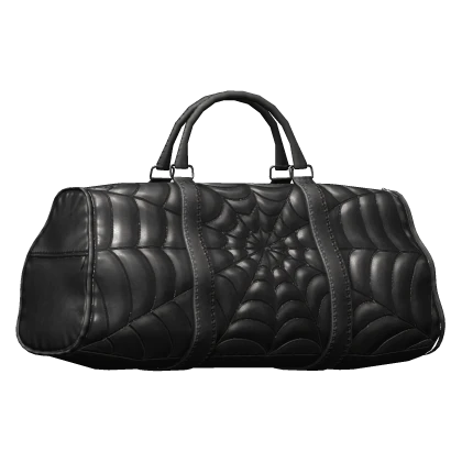 ✤ BLACK SPIDERWEB DUFFLE BAG