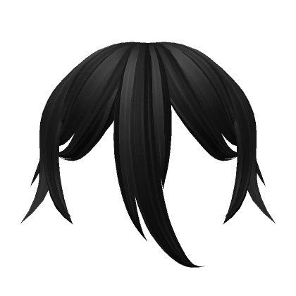 Overgrown Anime Bangs (Black)