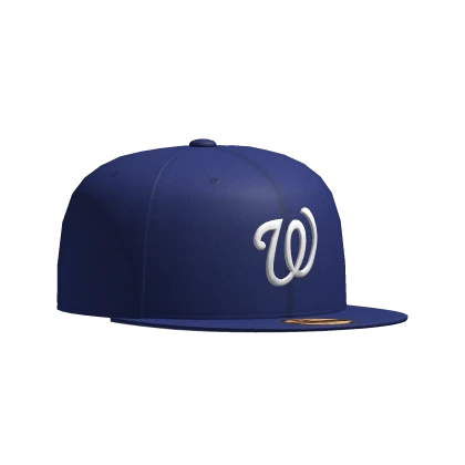 Blue Washington City Fitted Cap