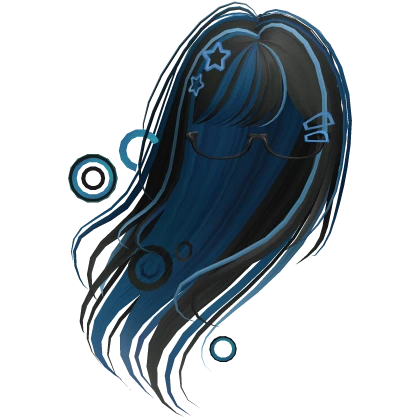 Frutiger Metro Scene 2000s Blue Hair in Wind