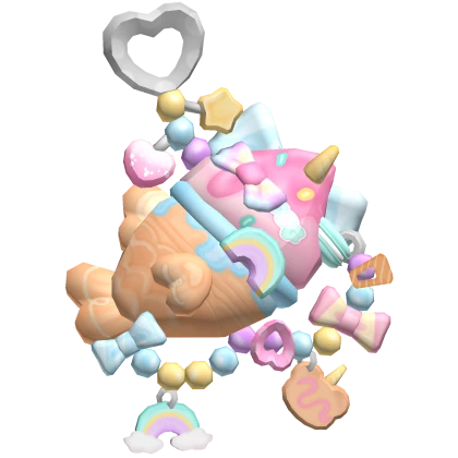 harajuku taiyaki summer decora pastel keychain 