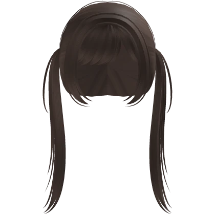 ꒰♡꒱ long delicate pigtails in brown