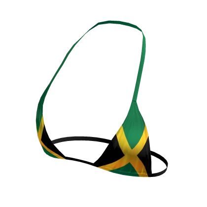♔ 2000s Jamaican Flag Bikini Top