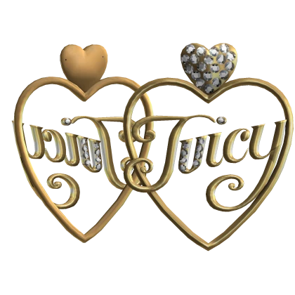 Gold Juicy Heart Diamond Earrings 