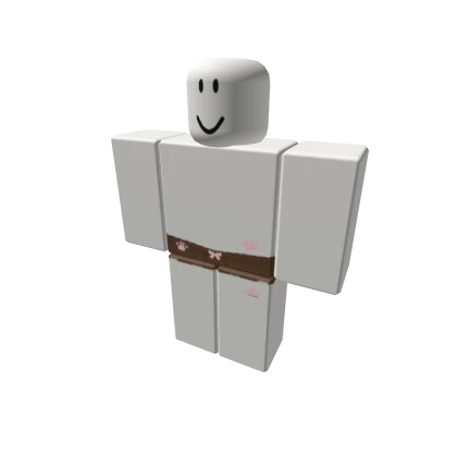 brown shorts w pink bow cute kawaii soft paw 