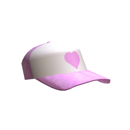 Pink Y2K Heart Cap