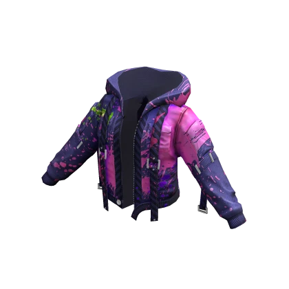 Neon Splattered Street Jacket