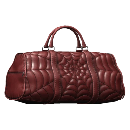 ✤ RED SPIDERWEB DUFFLE BAG