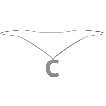 1.0 Initial Necklace - C