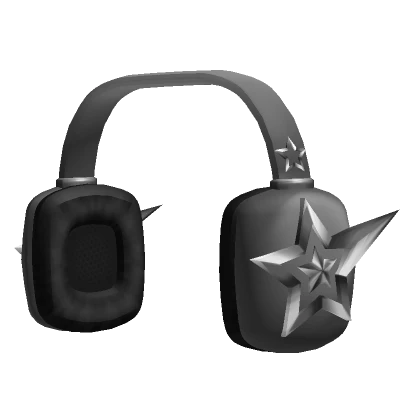 Silver Stars Headphones