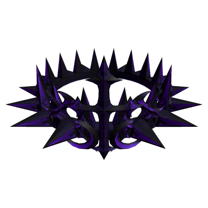 (⌛) PURPLE AMETHYST GOTHIC CROSS CROWN