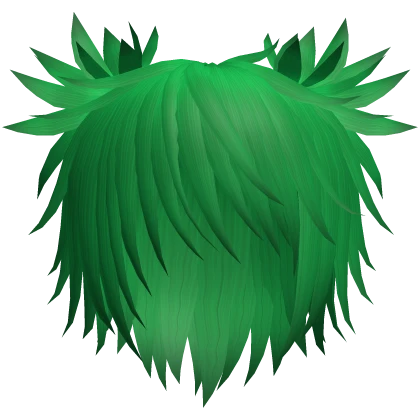 Shaggy Green Wolfcut Messy Boy Hair Christmas