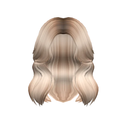 Flowing Curtain Bangs in Blonde